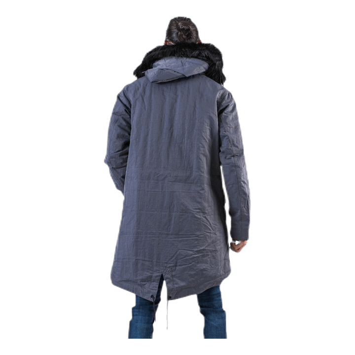 Down Fill Hood Parka Grey