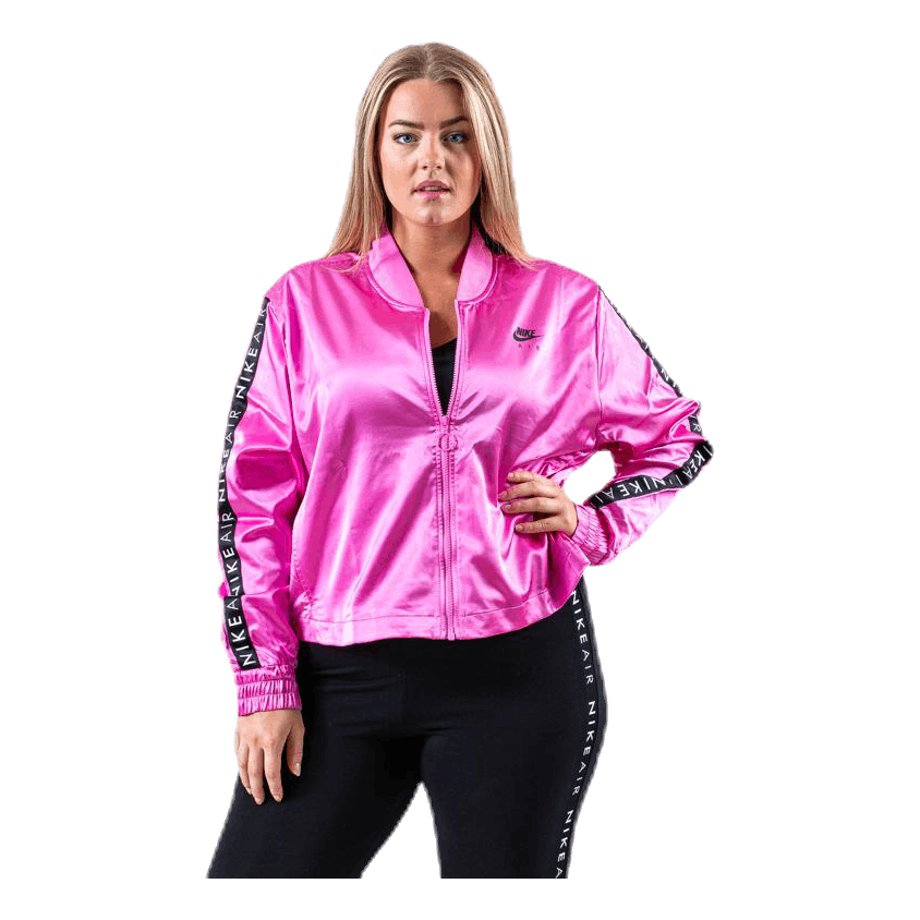 nike air transparent jacket pink