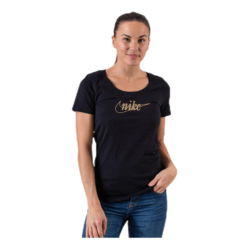 Black and gold nike t shirt sales