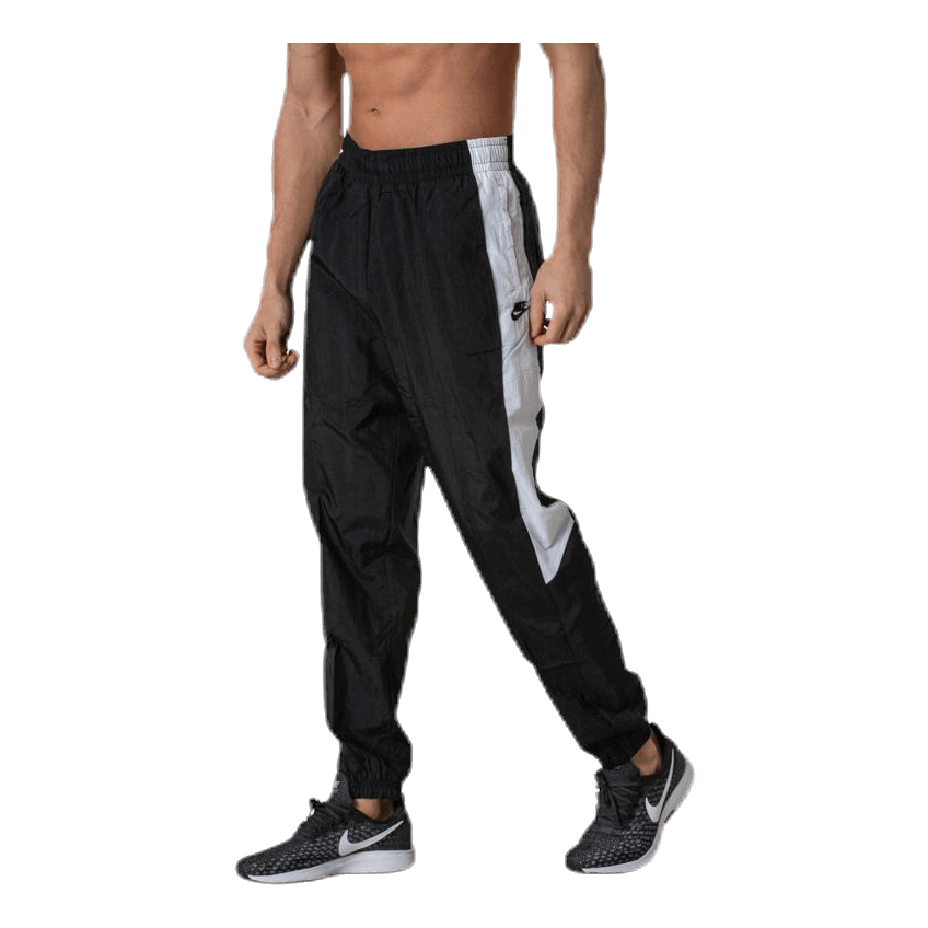 nike woven basketball pants black