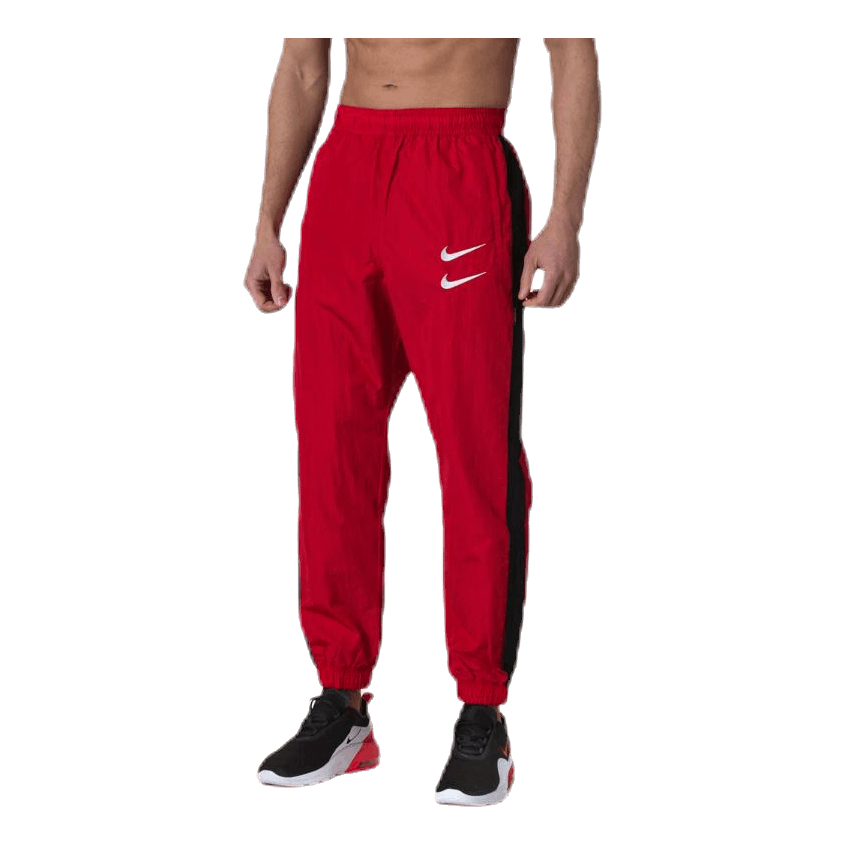 Nike double swoosh pants red sale
