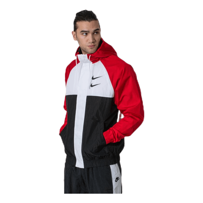 Nsw Swoosh Jkt Hd White/Black/Red