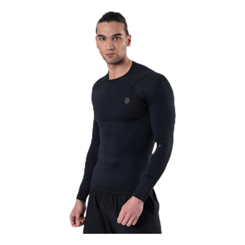Ua Hg Rush Compression Ls Black