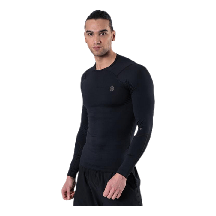 Ua Hg Rush Compression Ls Black