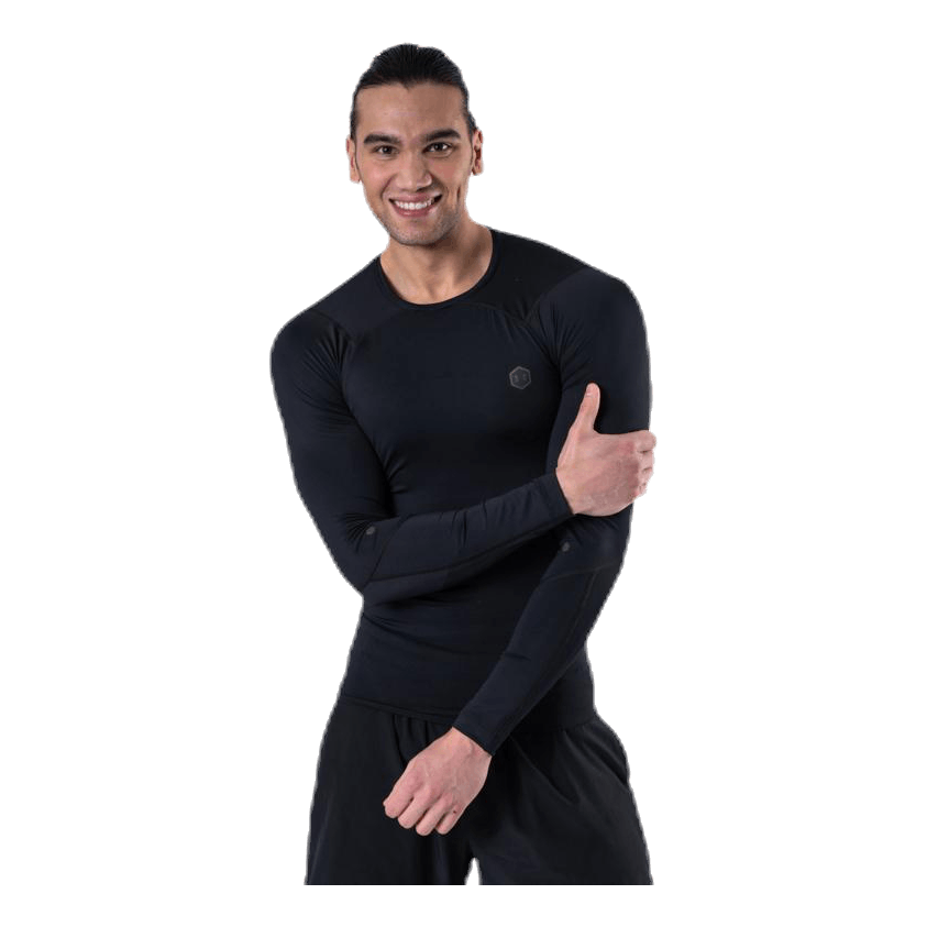 Ua Hg Rush Compression Ls Black