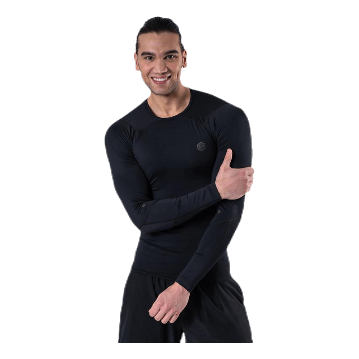 Ua Hg Rush Compression Ls Black