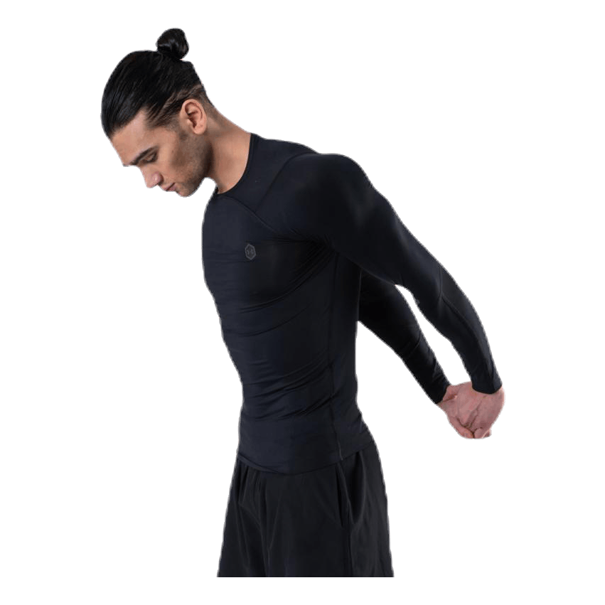 Ua Hg Rush Compression Ls Black