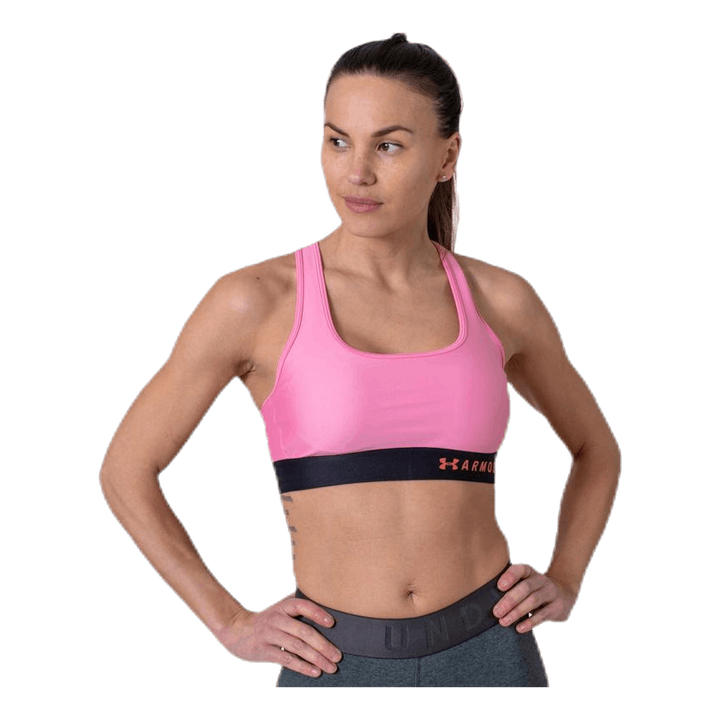 Armour Mid Crossback Bra Pink