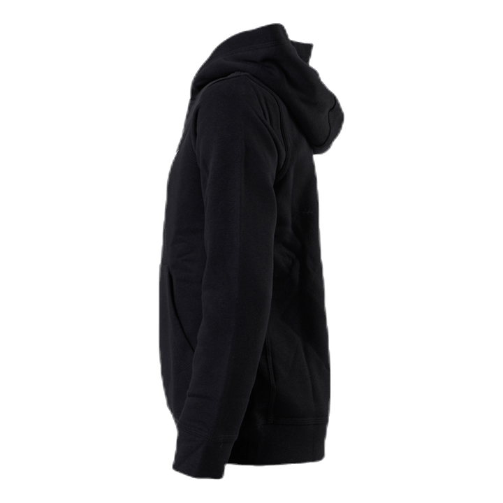 Sportswear Club Fleece Big Kids’ Pullover Hoodie BLACK/LT SMOKE GREY