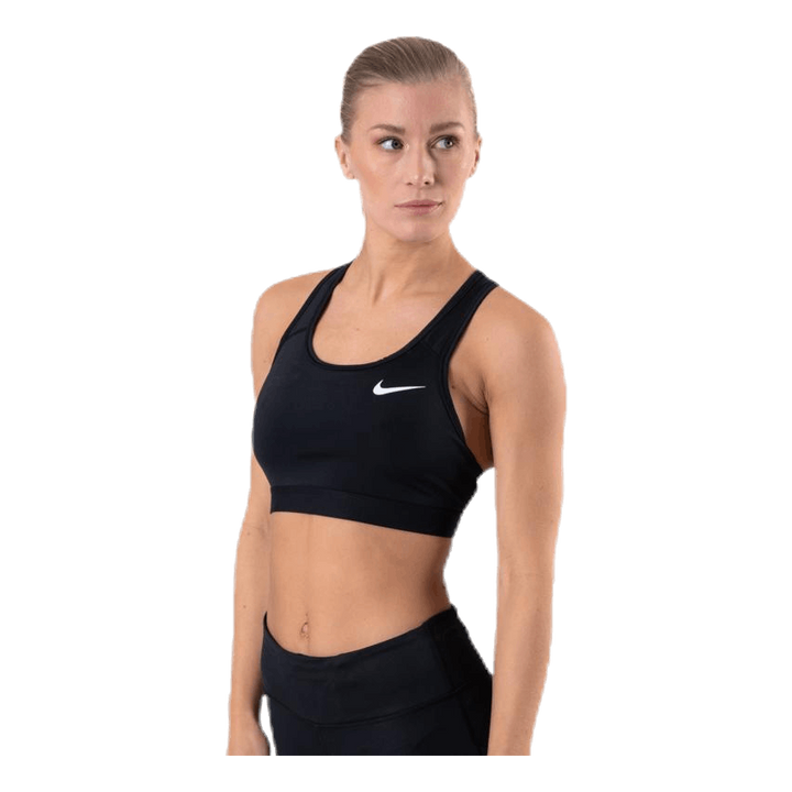 Dri-FIT Swoosh Women's Medium-Support Non-Padded Sports Bra BLACK/BLACK/WHITE