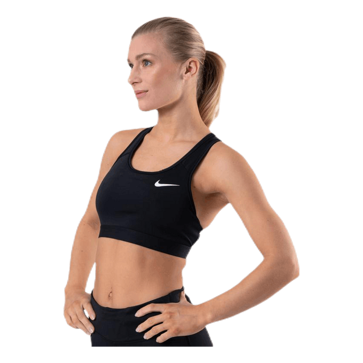 Dri-FIT Swoosh Women's Medium-Support Non-Padded Sports Bra BLACK/BLACK/WHITE