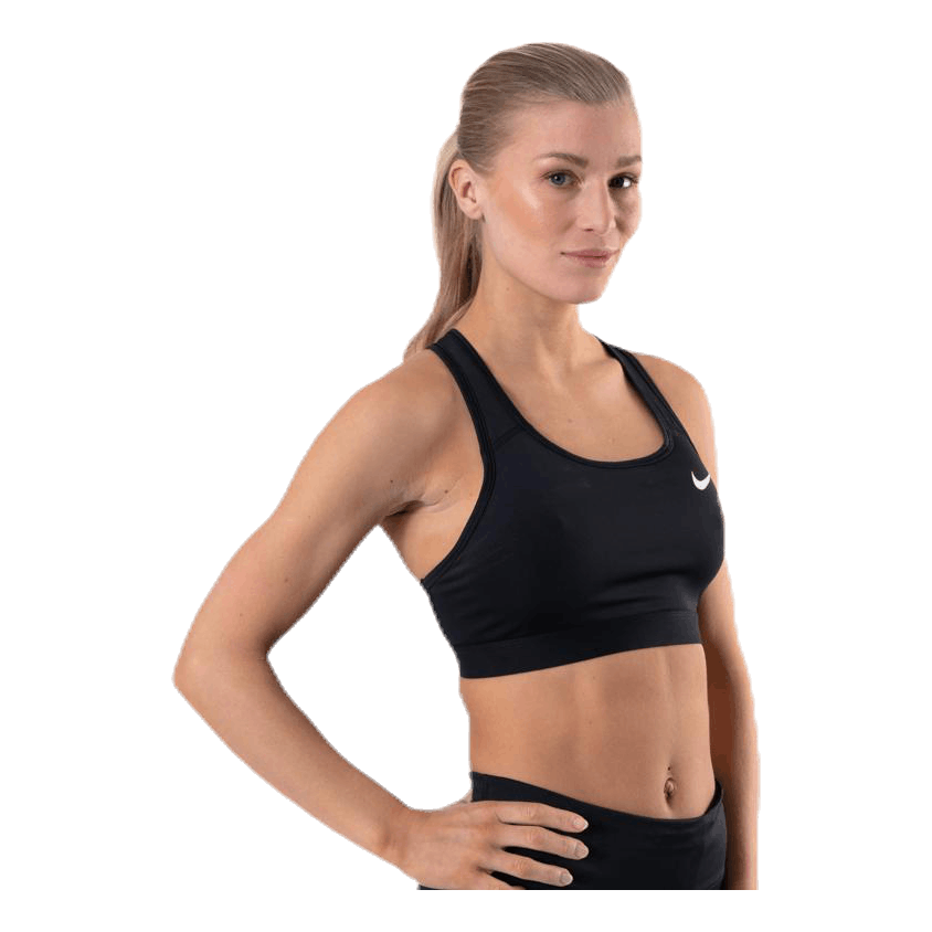 Dri-FIT Swoosh Women's Medium-Support Non-Padded Sports Bra BLACK/BLACK/WHITE