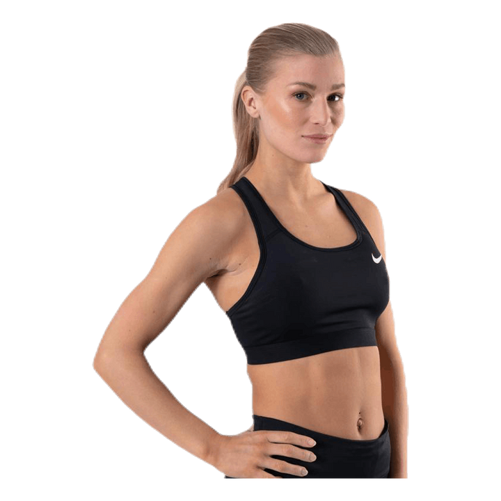 Dri-FIT Swoosh Women's Medium-Support Non-Padded Sports Bra BLACK/BLACK/WHITE