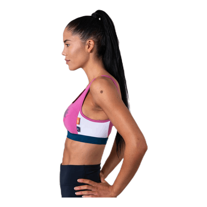 Medium Pad Icon Clash Bra Pink/Blue