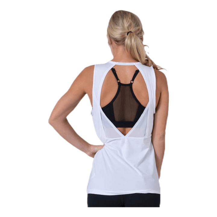 Essential Swoosh Tank White/Black