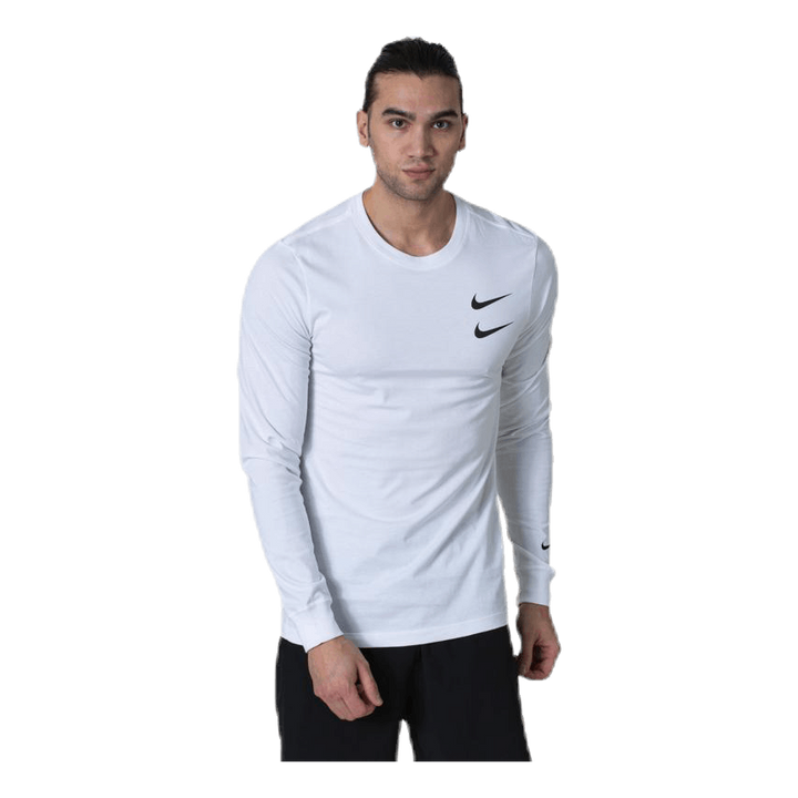 Swoosh Ls Tee White
