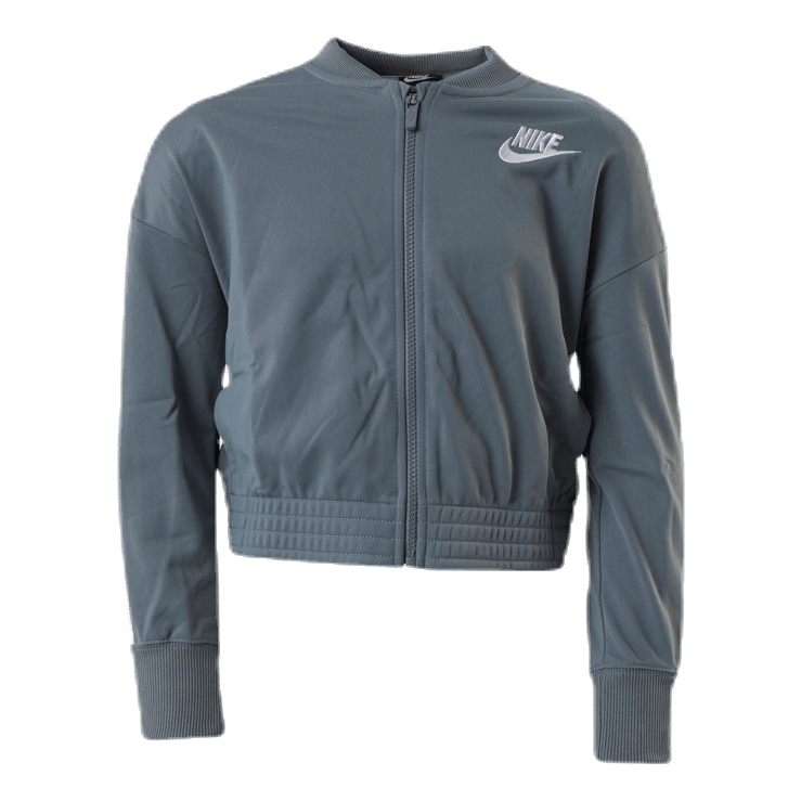 Girls Track Suit Tape  White/Grey