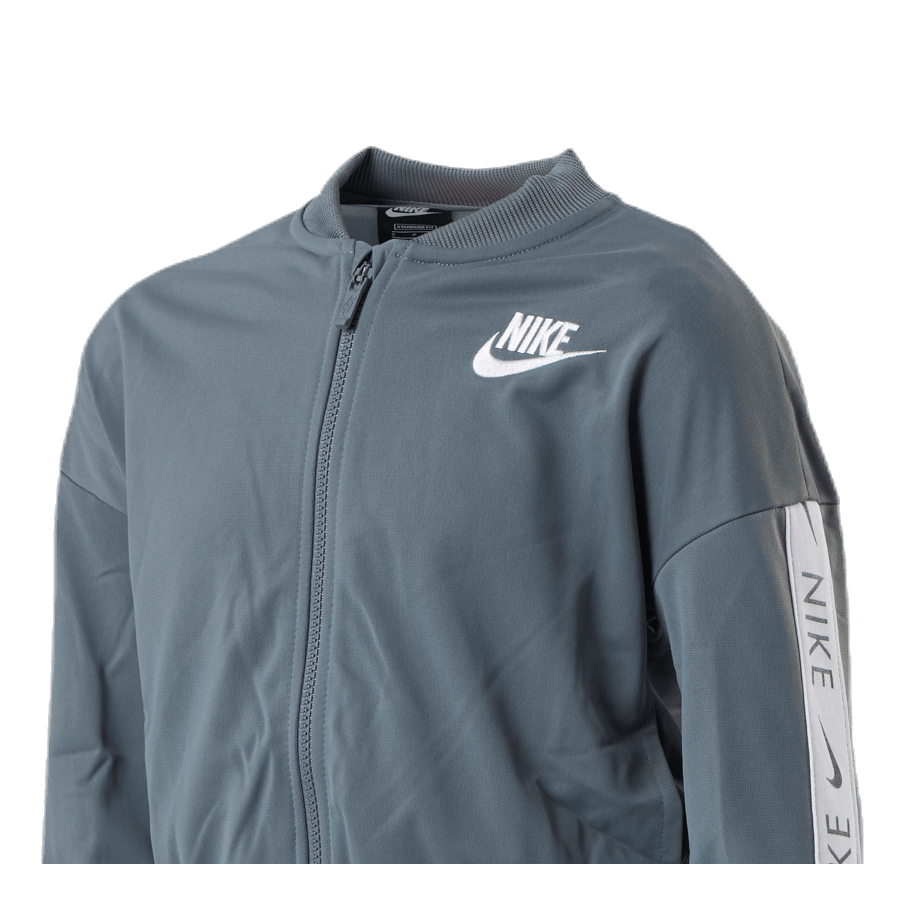 Girls Track Suit Tape  White/Grey