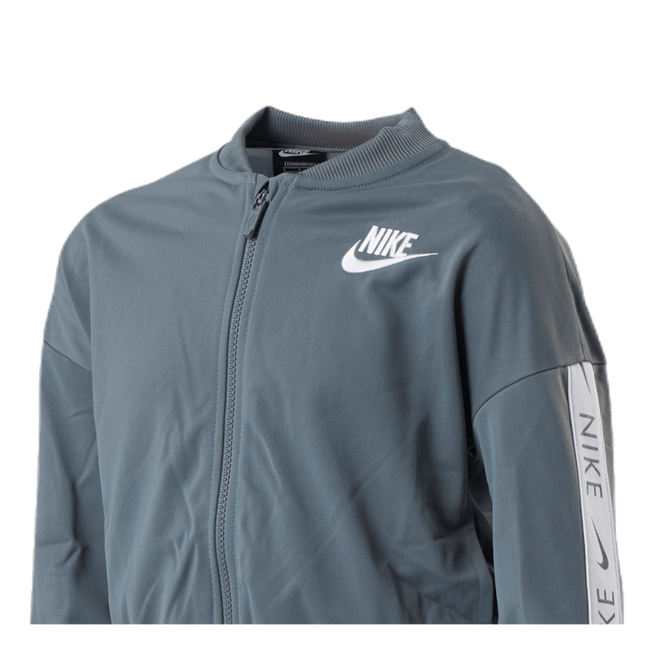 Girls Track Suit Tape  White/Grey