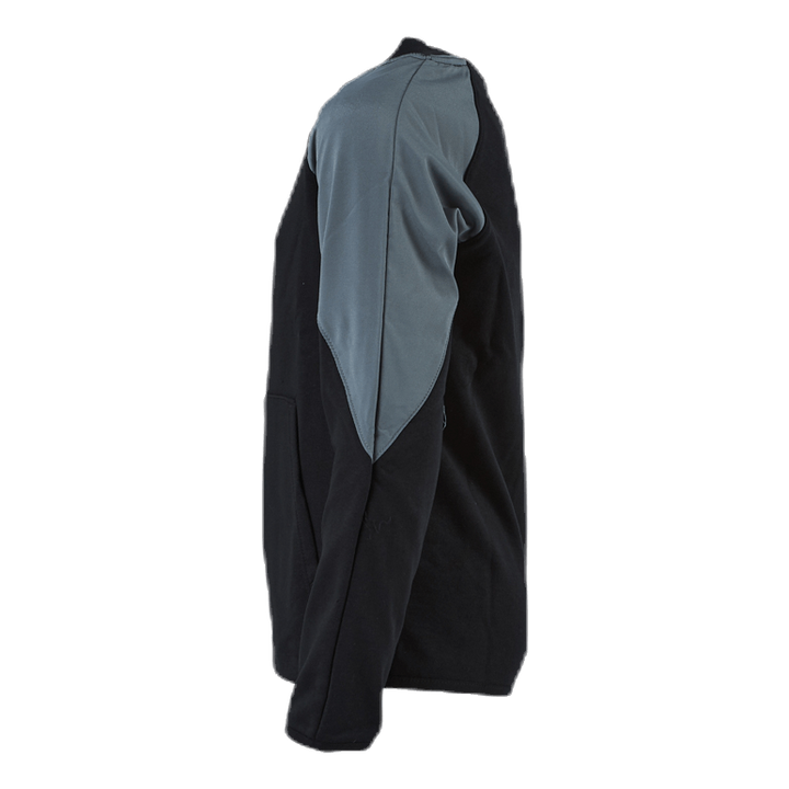 Mixed Material Crew Junior Black/Grey