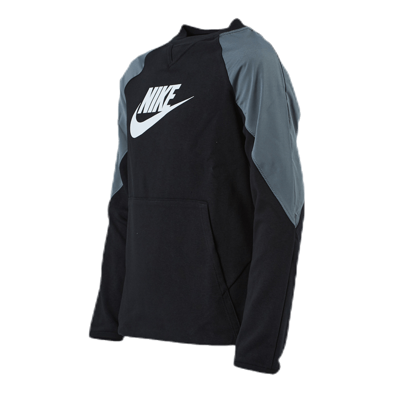 Mixed Material Crew Junior Black/Grey