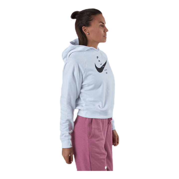 Nsw Swsh Hoodie Flc Bb White/Black