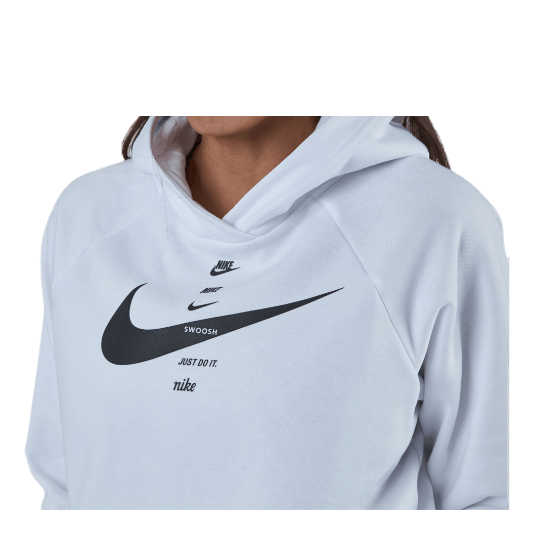Nsw Swsh Hoodie Flc Bb White/Black