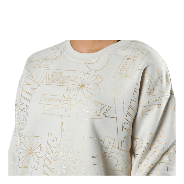 Nsw Icon Clash Flc Aop Top  Brown