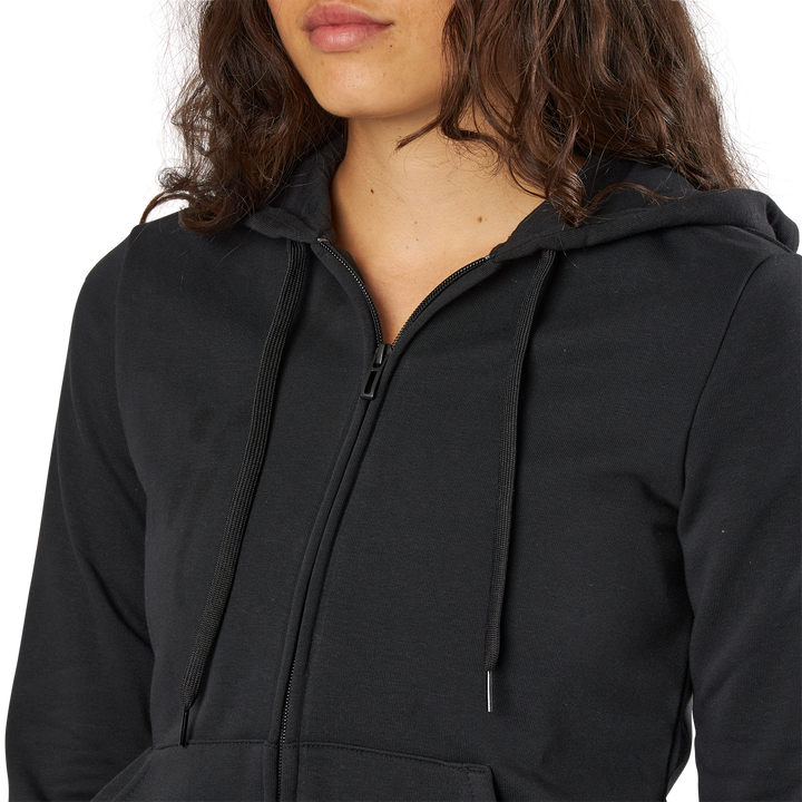 Essentials Linear Full Zip Hoodie Black / White
