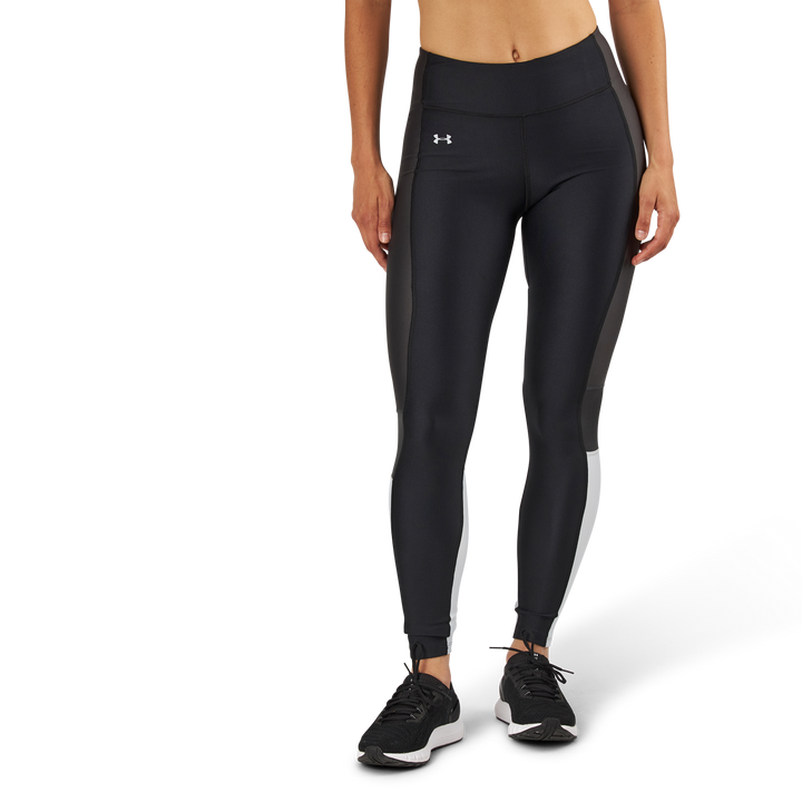 UA HG Armour Perforation Inset Leggings Black