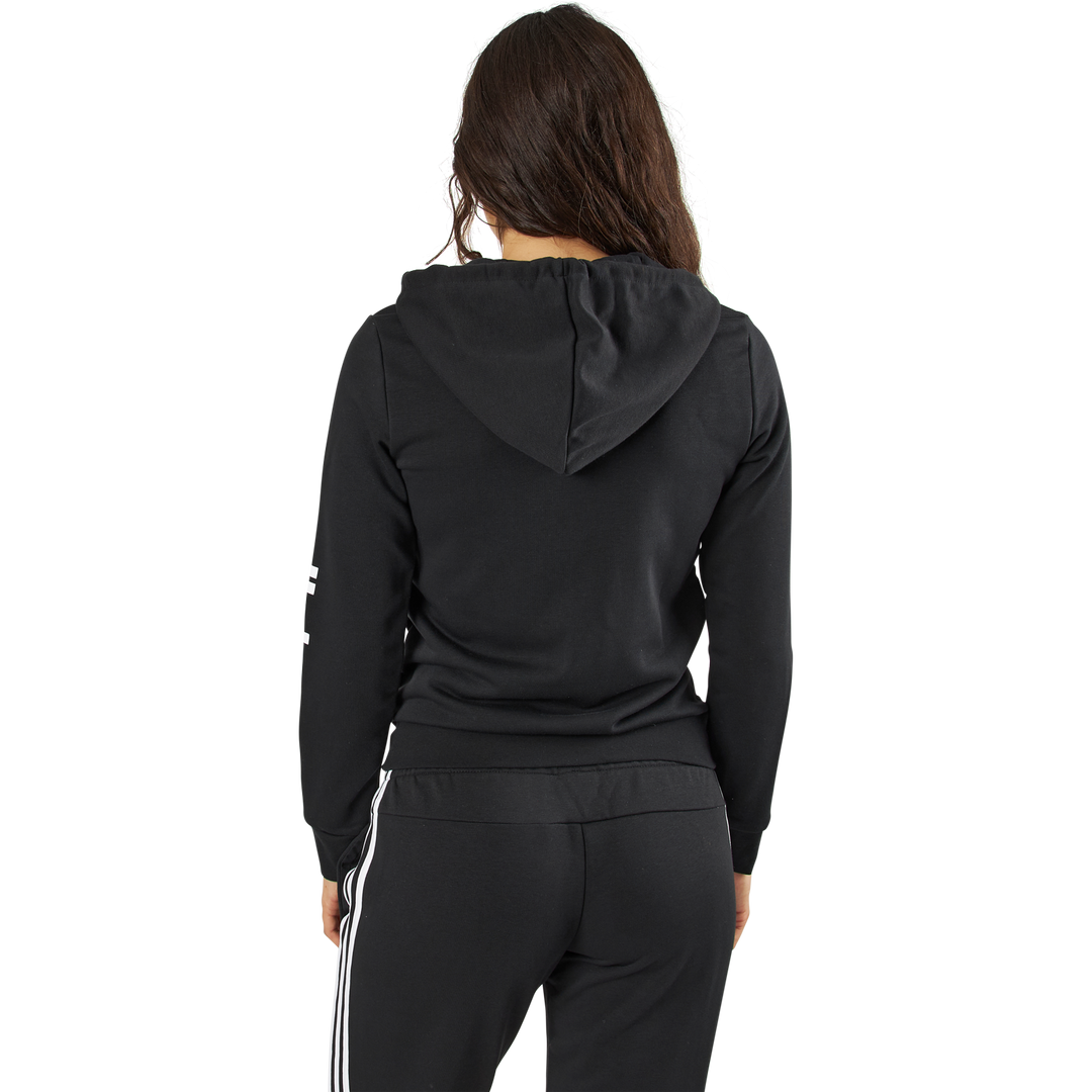 Essentials Linear Full Zip Hoodie Black / White