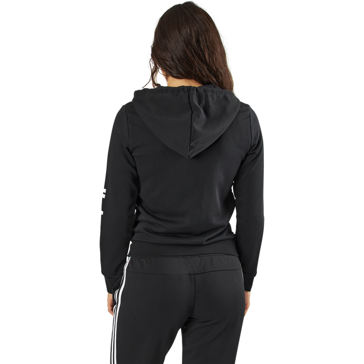 Essentials Linear Full Zip Hoodie Black / White