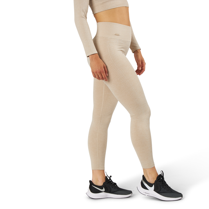 Bonnie Ribbed Tights Beige