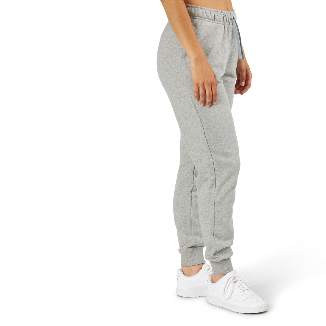 Sportswear Club Fleece Women's Mid-Rise Joggers DK GREY HEATHER/WHITE