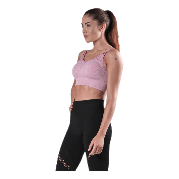 Fitness Seamless Mesh Bra Pink