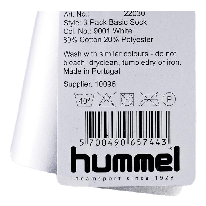 3-Pack Basic Sock White