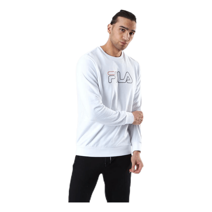 Liam Crew Sweat White