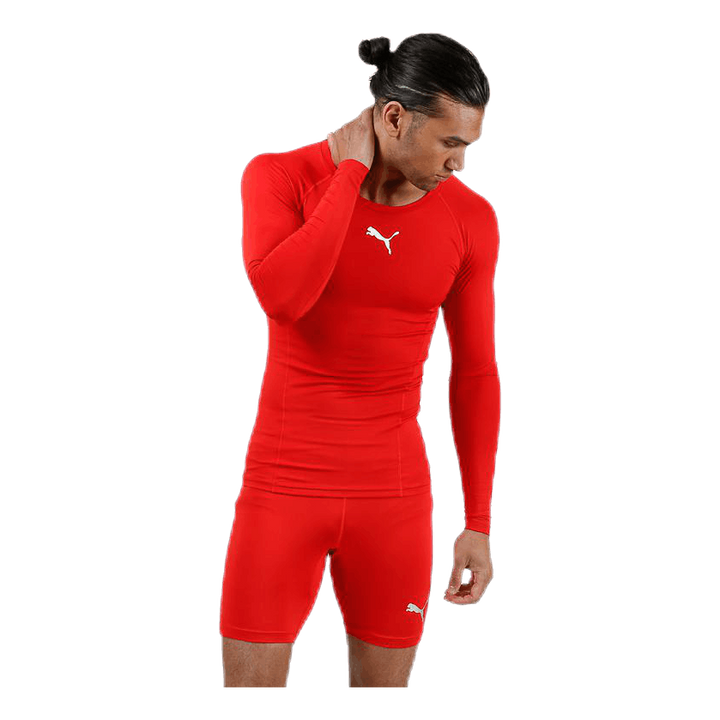 LIGA Baselayer Tee LS Red