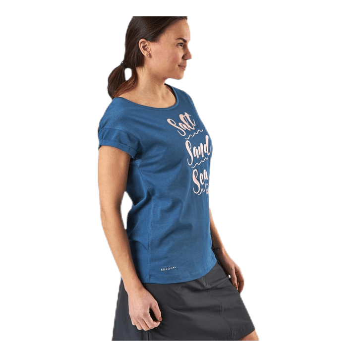 Salt Sand Sea Tee Blue