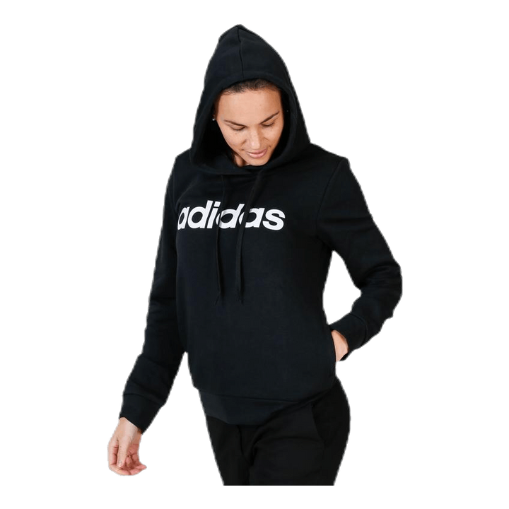 Essentials Linear Over Head Hoodie Black / White