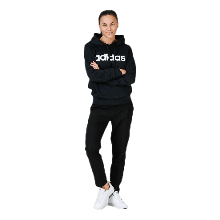 Essentials Linear Over Head Hoodie Black / White
