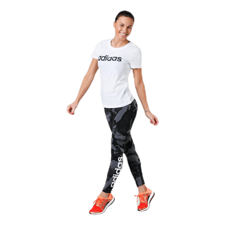 Essentials Linear Slim Tee White / Black