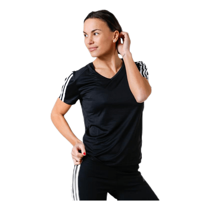 Run 3S Tee W White/Black