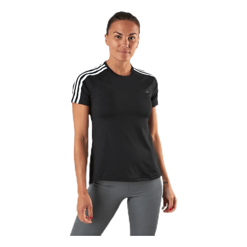 adidas D2M 3S Tee White Black Sportamore