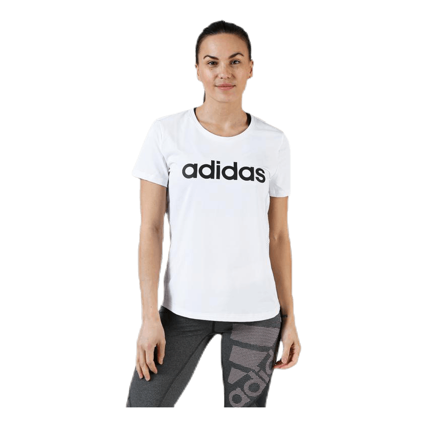 adidas D2M Logo Tee White Sportamore