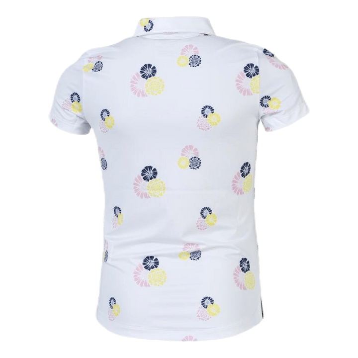 Girls Blossom Polo White