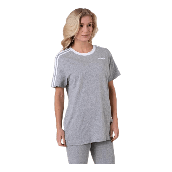 3 Stripes Essential Boyfriend Tee Medium Grey Heather