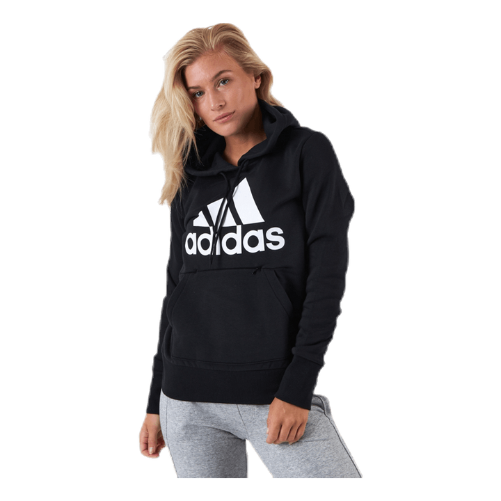 Womens Badge Of Sport Overhead Fleece Hoodie Black