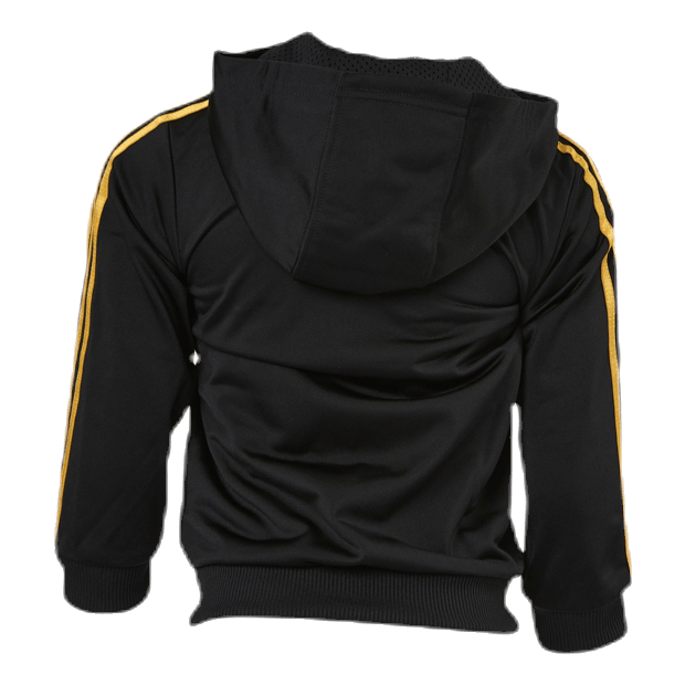 Shiny Hooded Jogger Set Infant Black/Gold