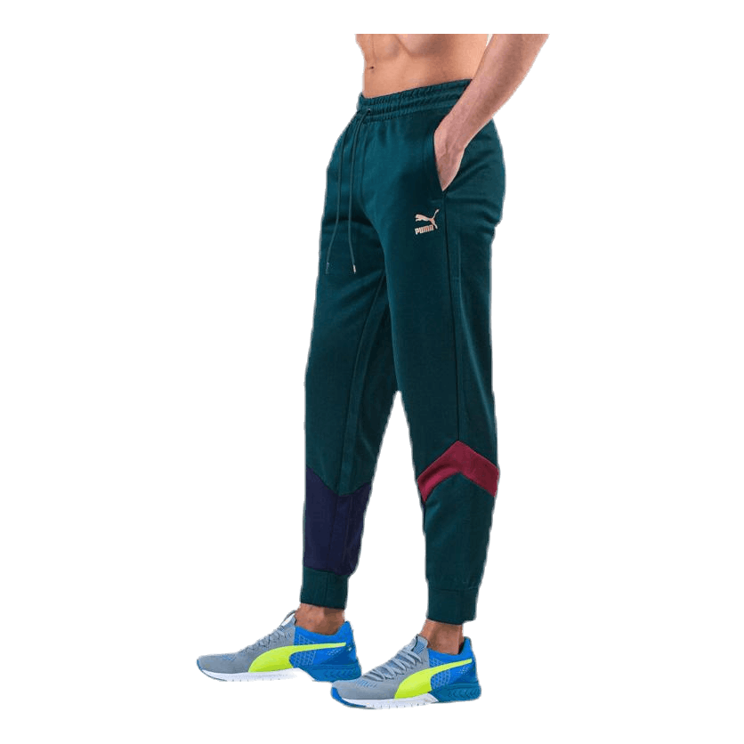 FIGC Iconic MCS Track Pants Blue/Green